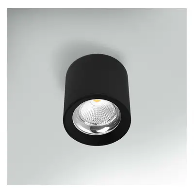 CENTURY Stropní svítidlo LED RONDO černé pr.130x155mm 25W 230V 3000K 45d IP20