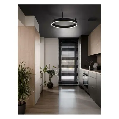 NOVA LUCE stropní svítidlo MOTIF LED stropní svítidlo černý hliník IP20 3000K 40W 220-240V stmív