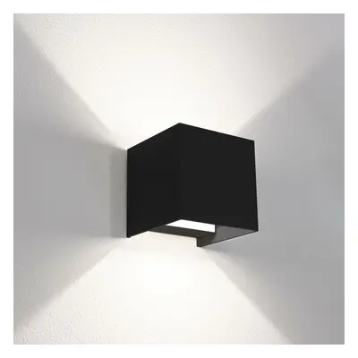 CENTURY Venkovní nástěnné LED svítidlo up/down QUADRATO černá 20W 3000/4000/6500K IP65