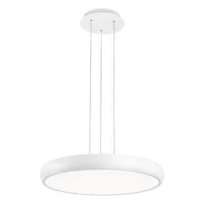 Nova Luce Decentní závěsné LED svítidlo Gap v bílé a černé barvě - pr. 510 x 70 x 1130 mm, bílá 