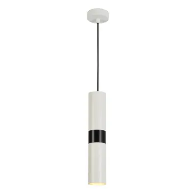 ACA Lighting závěsné svítidlo 1XGU10 bílý kov D8XH120CM DA VINCI HM851P6WH