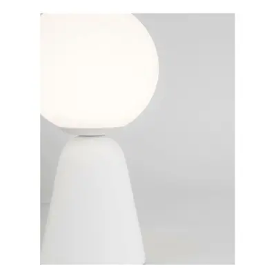 NOVA LUCE stolní lampa ZERO bílá sádra a opálové sklo G9 1x5W 230V IP20 bez žárovky 9577011