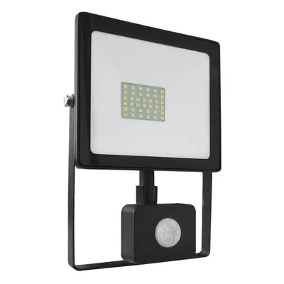 ACA Lighting černá SENSOR SENSOR LED SMD reflektor IP66 30W 3000K 2400Lm 230V Ra80 Q3030S