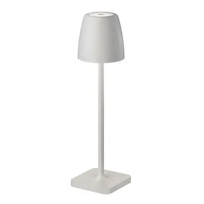 NOVA LUCE venkovní stolní lampa COLT bílý litý hliník a akryl LED 2W 3000K IP54 62st. 5V DC vypí