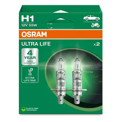 OSRAM H1 12V 55W P14.5s ULTRA LIFE 4 roky záruka 2ks 64150ULT-2HB