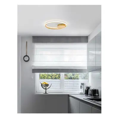 NOVA LUCE stropní svítidlo FULINE plátkové zlato hliník a akryl LED 32W 230V 3000K IP20 stmívate