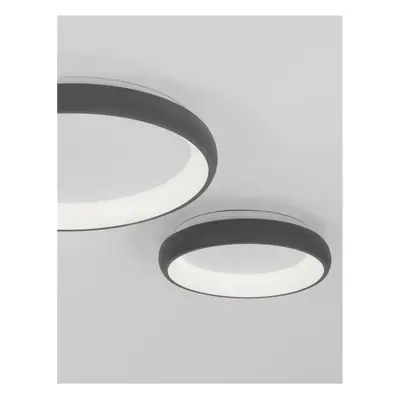 NOVA LUCE stropní svítidlo ALBI šedý hliník a akryl LED 50W 230V 3000K IP20 stmívatelné 8105617