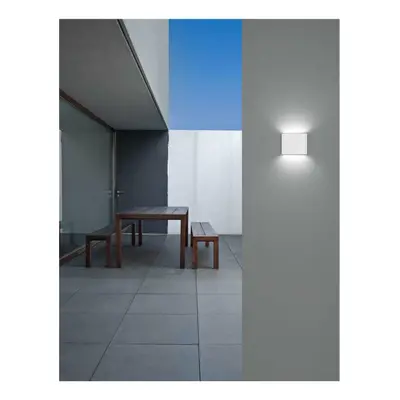 NOVA LUCE venkovní nástěnné svítidlo SOHO bílý hliník skleněný difuzor LED 2x3W 3000K 220-240V 2