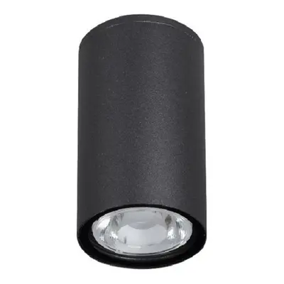 NOVA LUCE venkovní stropní svítidlo CECI černý hliník skleněný difuzor Osram LED 3W 3000K 100-24