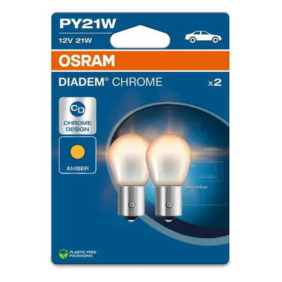 OSRAM PY21W 12V 21W BAU15s Diadem Chrome NextGen. 2ks blistr 7507DC-2BL