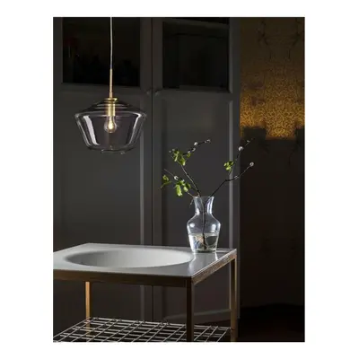 NOVA LUCE závěsné svítidlo PRISMA čiré sklo zlatý kov E27 1x12W 230V IP20 bez žárovky 9426733