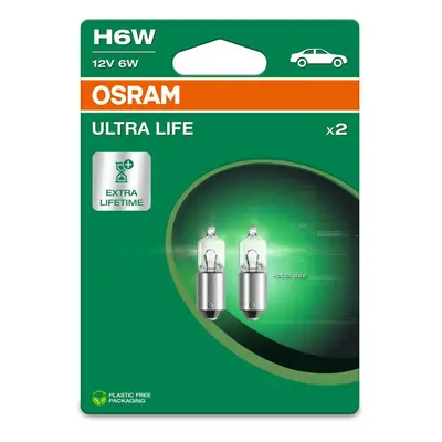 OSRAM H6W 12V 6W BAX9s ULTRA LIFE 2ks blistr 64132ULT-2BL