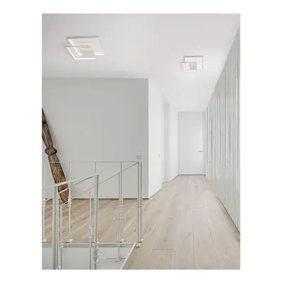 NOVA LUCE stropní svítidlo PORTO bílá ocel hliník a akryl LED 30W 230V 3000K IP20 stmívatelné 93