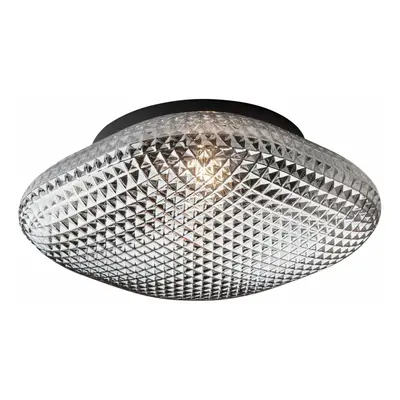 Nova Luce Stylové stropní svítidlo Sens s vyšším stupněm krytí - 1 x 60 W, šedá / černý kov NV 8