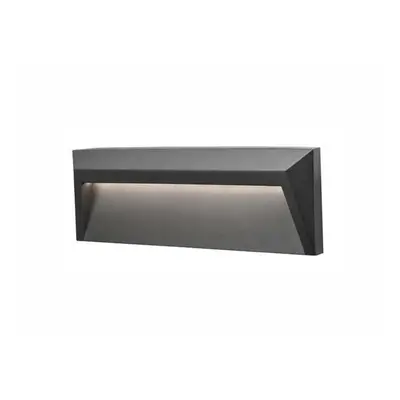 NOVA LUCE venkovní nástěnné svítidlo LUTON tmavě šedý ABS LED 1.6W 3000K IP65 100-220V vč. drive