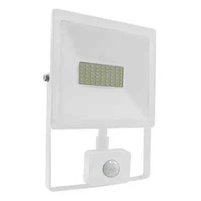 ACA Lighting bílá SENSOR LED SMD reflektor IP66 50W 3000K 4000Lm 230V Ra80 Q5030WS