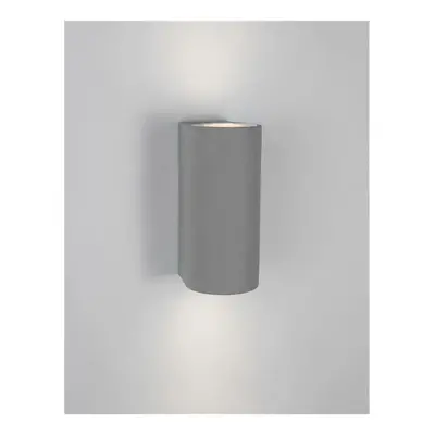 NOVA LUCE venkovní nástěnné svítidlo LIDO šedý beton skleněný difuzor GU10 2x7W IP65 100-240V be