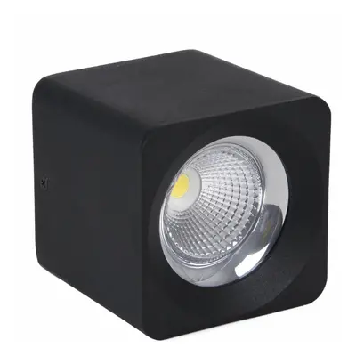 CENTURY Stropní SVÍTIDLO LED QUBE ČERNÉ 112x112x123mm 15W/230VAC 4000K 1350Lm 45d IP20 CEN QBNE-