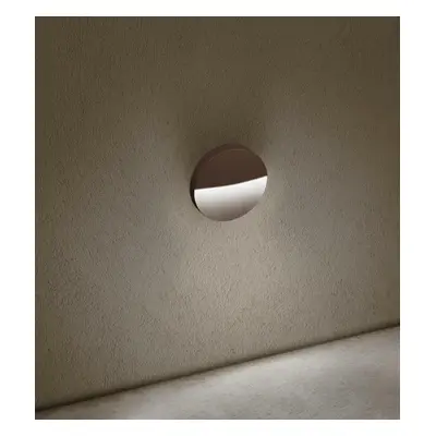 CENTURY SEGNAPASSO LED PASEO TONDO venkovní nástěnné svítidlo corten 4W 4000K IP54