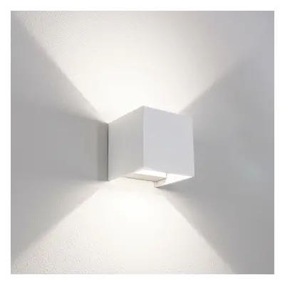 CENTURY Venkovní nástěnné LED svítidlo up/down QUADRATO bílá 10W 3000/4000/6500K IP65