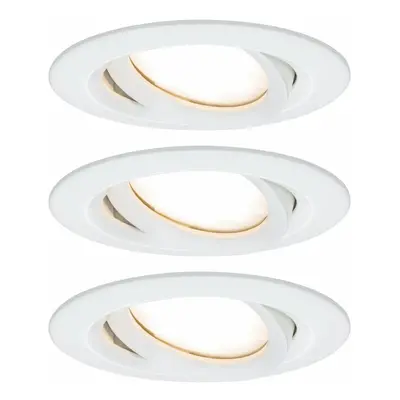 PAULMANN Vestavné svítidlo LED Nova Plus kruhové 3x6,8W bílá mat výklopné stmívatelné 936.82 P 9