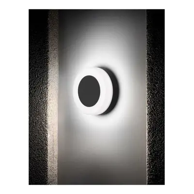 Nova Luce Elegantní kruhové nástěnné svítidlo TUNE - 9 W, 620 lm, 3000 K, bílo-černá NV 9529713