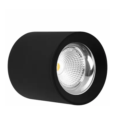 CENTURY Stropní SVÍTIDLO LED RONDO ČERNÉ 110x123mm 15W/230VAC 4000K 1350Lm 45d IP20 CEN RNDNE-15