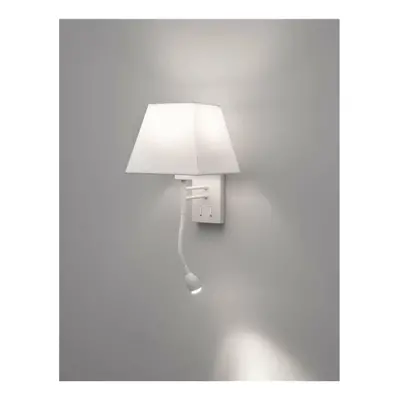 Nova Luce Elegantní nástěnná lampa Valencia s LED diodou na flexibilním rameni - 40 W / 3 W LED,