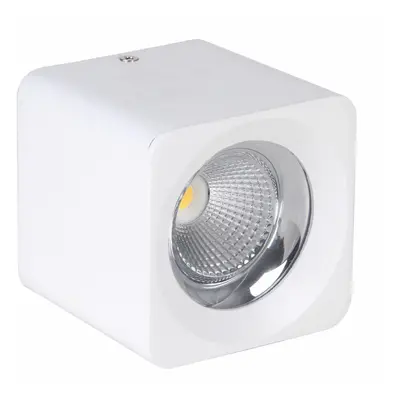 CENTURY Stropní SVÍTIDLO LED QUBE BÍLÉ 90x90x90mm 10W/230VAC 4000K 800Lm 45d IP20 CEN QBBI-10904