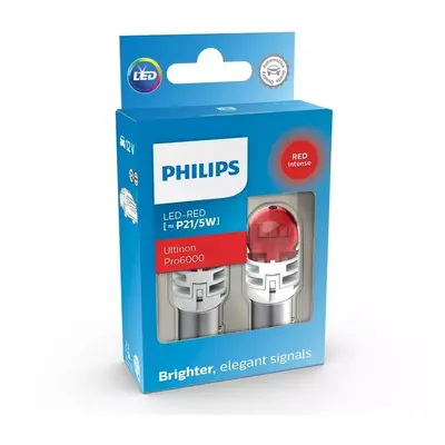 Philips LED P21/5W 12V 2.5/0.5W Ultinon Pro6000 SI Red Intense 2ks 11499RU60X2