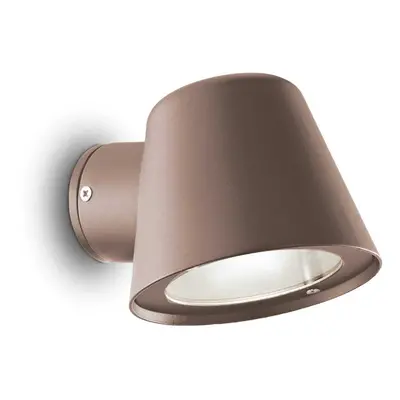 Venkovní nástěnné svítidlo Ideal Lux Gas AP1 Coffee 213095 GU10 1x28W IP43 hnědé