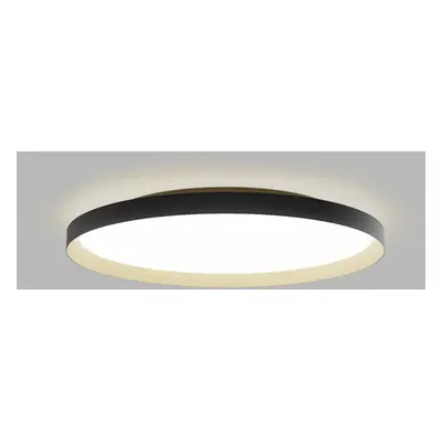 LED2 12749537D Stropní svítidlo MOON 60, BG DALI/PUSH DIM 60W 2CCT 3000K/4000K černá/zlatá RING