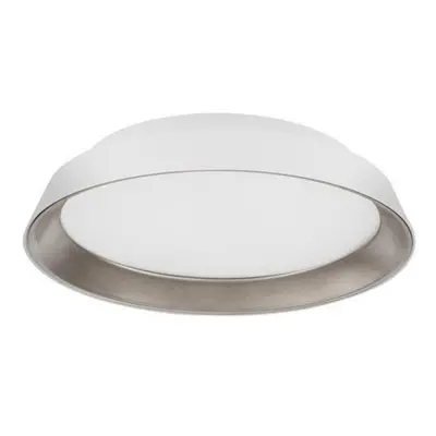 NOVA LUCE stropní svítidlo VELA bílá zvenku kávová hnědá uvnitř hliník a akryl LED 30W 230V CRI 