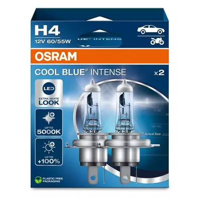 OSRAM H4 12V 60/55W P43t Cool Blue INTENSE NextGen. 5000K +100% Duo 2ks 64193CBN-2HB