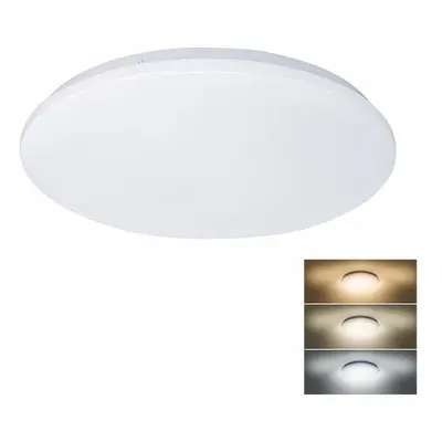 Solight LED stropní světlo Plain, 3CCT, 24W, 1920lm, 3000K, 4000K, 6000K, kulaté, 38cm WO788