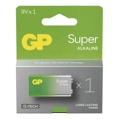 EMOS Alkalická baterie GP Super 9V (6LR61), 1 ks B01511