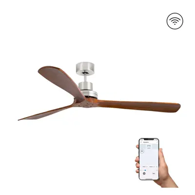 FARO LANTAU XL stropní ventilátor, matný nikl DC SMART