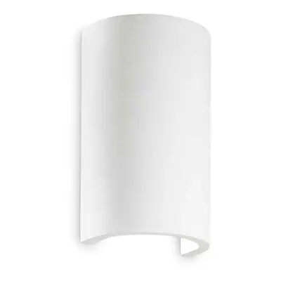 Nástěnné svítidlo Ideal Lux Flash Gesso AP1 round 214696 1x40W kulaté