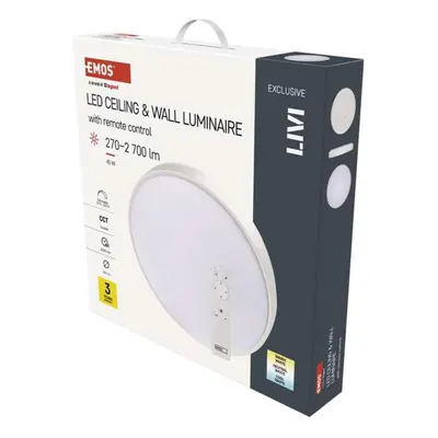 EMOS LED svítidlo LIVI 50 cm, 45 W, teplá-studená bílá, stmívatelné s ovladačem ZM5163