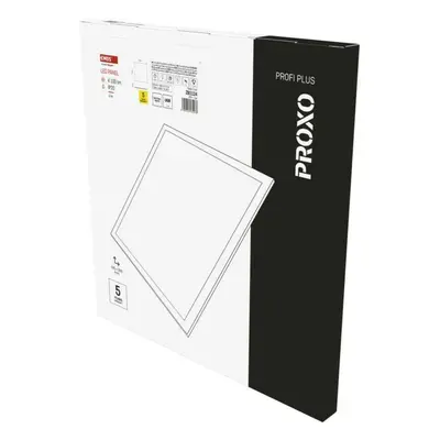 EMOS LED panel PROXO 60x60, čtvercový vestavný bílý, 33W neutrální bílá ZB1124