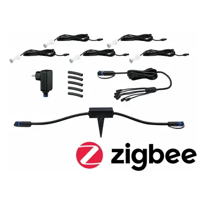 PAULMANN Plug & Shine set Smart Home Zigbee 3.0 LED zemní svítidlo MicroPen IP67 3000K 5x0,2W 21