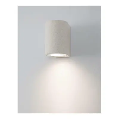 NOVA LUCE venkovní nástěnné svítidlo LIDO bílý pískovec skleněný difuzor GU10 1x7W IP65 100-240V