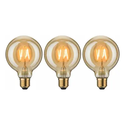 PAULMANN 1879 set LED Globe E27 230V 3x2,7W 1700K zlatá