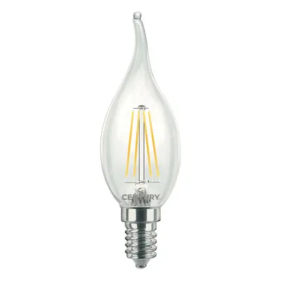 CENTURY LED FILAMENT SVÍČKA PLAMEN ČIRÁ 4W E14 2700K 470Lm 360d 35x118mm IP20 CEN INM1C-041427