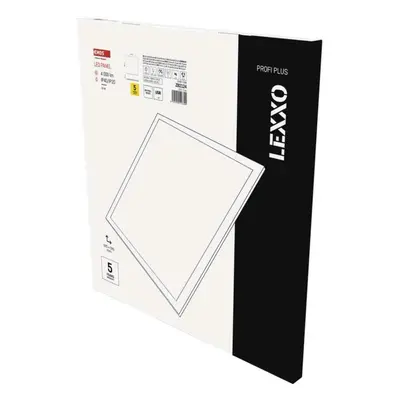 EMOS LED panel LEXXO backlit 60x60, čtvercový vestavný bílý, 30W,UGR,4000K ZB2124