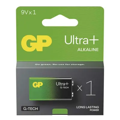 EMOS Alkalická baterie GP Ultra Plus 9V (6LR61), 1 ks B03511