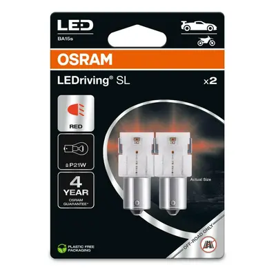 OSRAM LED P21W LEDriving SL Red 12V blistr 2ks 7506DRP-2BL