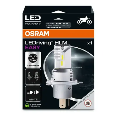 OSRAM LEDriving HLM EASY H4/H19 12V 16.5W/16.5W P43t/PU43t-3 6500K White 1ks 64193DWESY-1HB