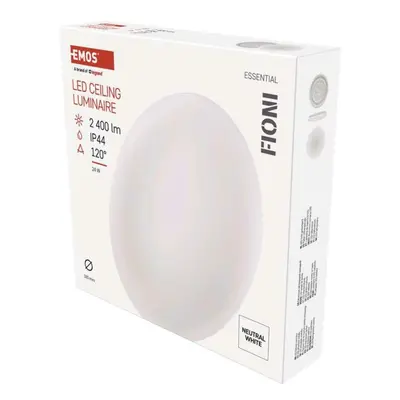 EMOS LED přisazené svítidlo FIONI, kruhové bílé 24W 4000K, IP44 ZM1122