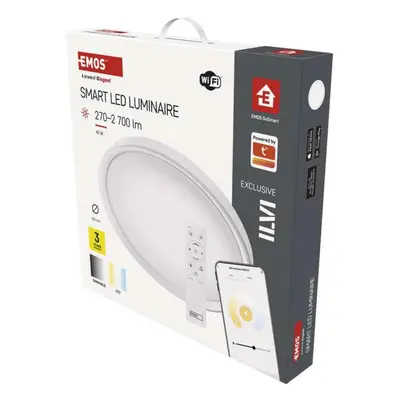 EMOS Chytré LED svítidlo GoSmart, přisazené, kruhové, 45W, CCT, stmívatelné, Wi-Fi ZM5192